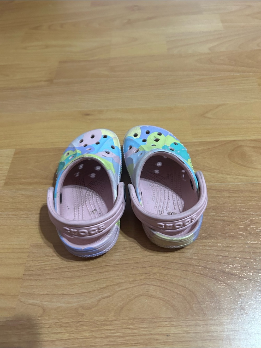 Crocs GOOD Kids Toddler Classic Clog - Pastel Multi Pink Size 5 - Picture 3 of 5